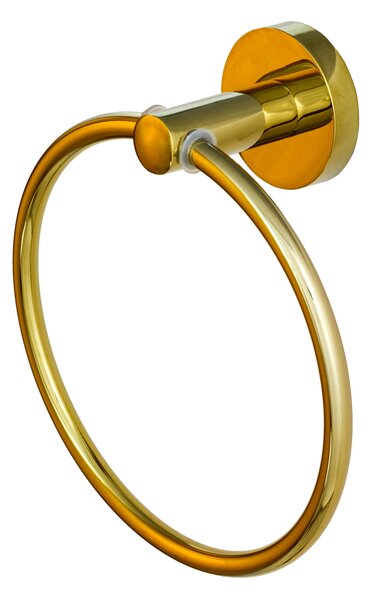 Gamma Roy, kerek törölközőtartó 15cm, fényes arany, GMA-UR-ROY-GD