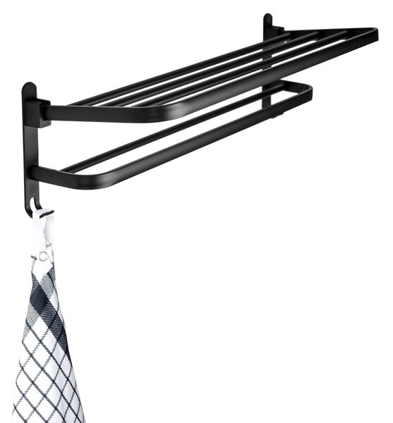Gamma Gamma, törölközőtartó 59cm, fekete matt, GMA-UWS-BK