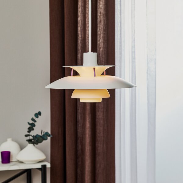 Függőlámpa Louis Poulsen, PH 5 300, dimmable, Fehér, Nappali, Fém, Dizájn
