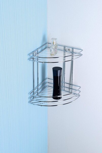 Aqualine Aqualine, Chrome LINE duplahuzalos sarokpolc, króm, 37010