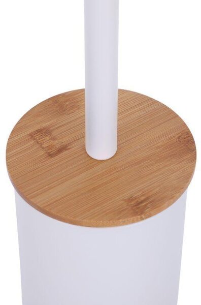 Erga Yami, WC-papír tartó WC kefével és papíradagolóval, fehér-barna, ERG-YKA-P.YAMI-WHT
