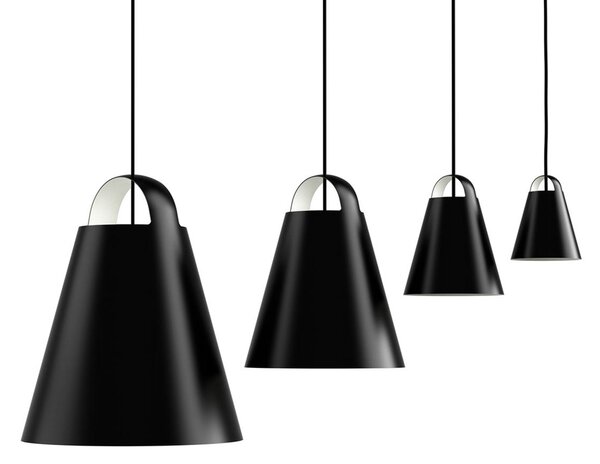 Függőlámpa Louis Poulsen, Above, dimmable, Fekete, Nappali, Fém, Dizájn