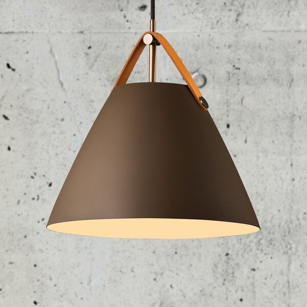 Függőlámpa DFTP by Nordlux, Strap, dimmable, Barna / Rozsdabarna, Nappali, Fém, Skandináv