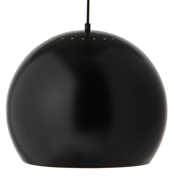 Függőlámpa FRANDSEN, Ball, dimmable, Fekete, Nappali, Fém, Dizájn