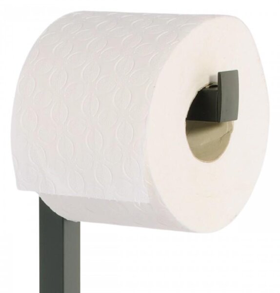 Erga Pap, WC-papír tartó WC kefével és adagolóval, fekete-barna, ERG-YKA-P.PAP-WC-BLK