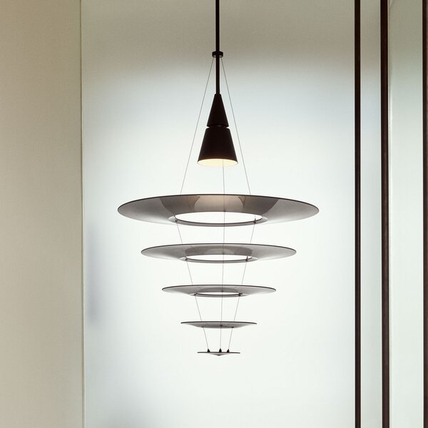 Függőlámpa Louis Poulsen, Enigma, dimmable, Fekete, Nappali, Fém, Dizájn