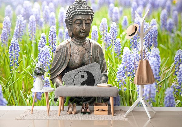 Fotótapéta jin és jang szimbólum Buddha kezében