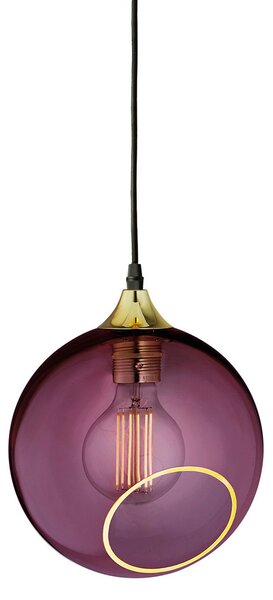 Függőlámpa DESIGN BY US, Ballroom, dimmable, Lila, Nappali, Üveg, Dizájn