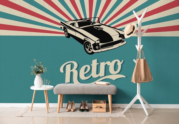 Tapéta retro stílusban