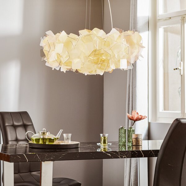 Függőlámpa Slamp, Clizia, dimmable, Szürke, Nappali, Műanyag, Dizájn