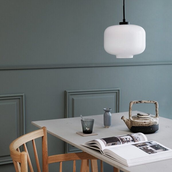 Függőlámpa Dyberg Larsen, Arp, dimmable, Fehér, Nappali, Üveg, Skandináv