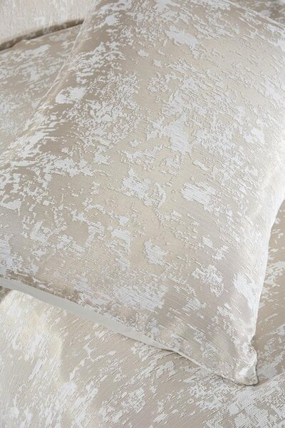 Slayka jacquard kétszemélyes ágytakaró szett, cappuccino