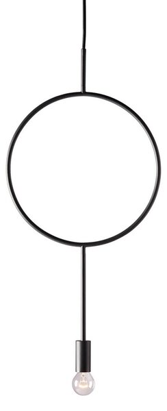 Függőlámpa Northern, Circle, dimmable, Fekete, Nappali, Fém, Dizájn