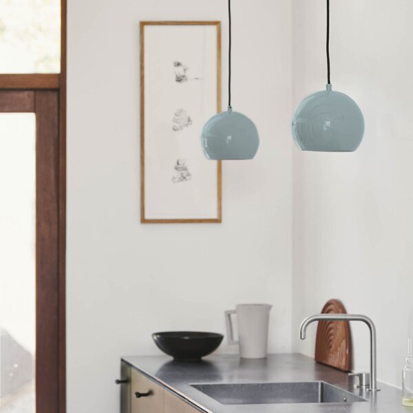 Függőlámpa FRANDSEN, Ball, dimmable, Zöld, Nappali, Fém, Dizájn