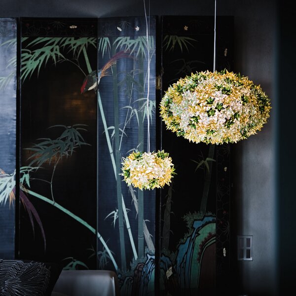 Függőlámpa Kartell, Bloom S2, Zöld, Nappali, Műanyag, Dizájn