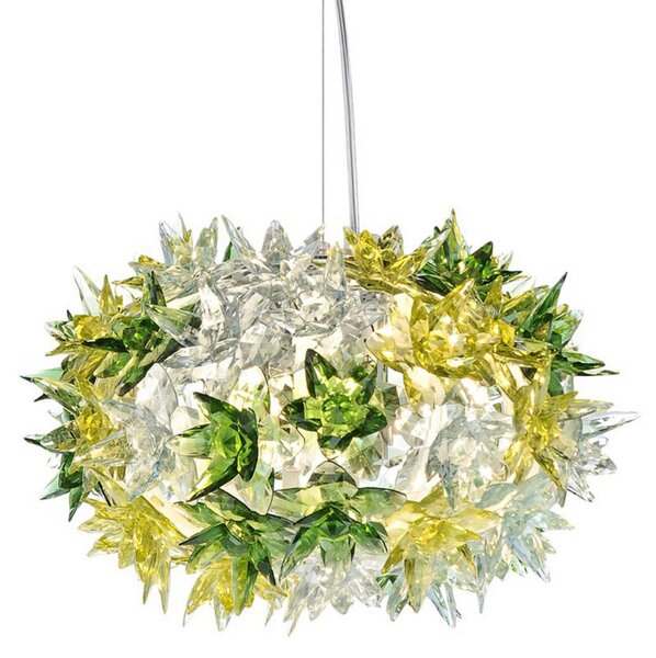 Függőlámpa Kartell, Bloom S2, Zöld, Nappali, Műanyag, Dizájn