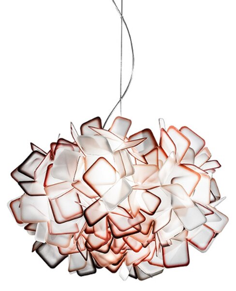 Függőlámpa Slamp, CLIZIA, dimmable, Narancs, Nappali, Műanyag, Dizájn