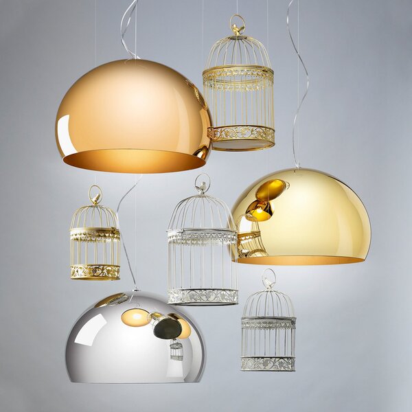 Függőlámpa Kartell, FL/Y, dimmable, Fémes, Nappali, Műanyag, Dizájn