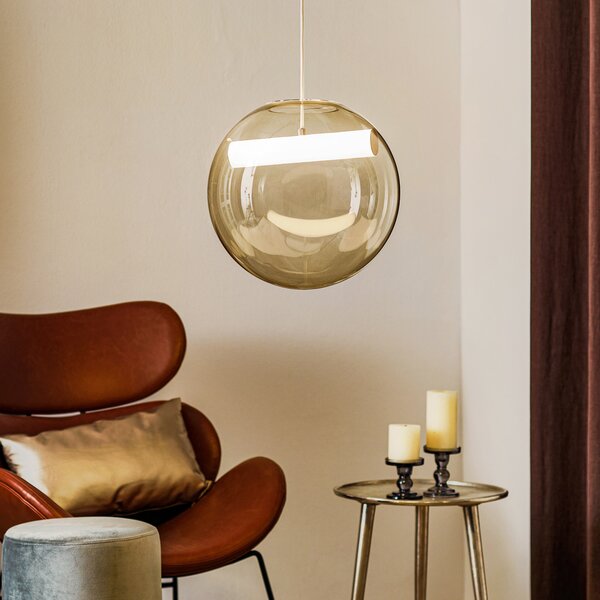 Függőlámpa Northern, Reveal, dimmable, Átlátszó, Nappali, Üveg, Dizájn