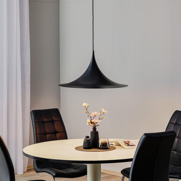 Függőlámpa GUBI, Semi, dimmable, Fekete, Nappali, Fém, Dizájn
