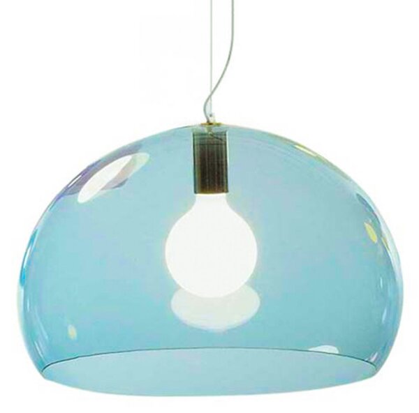 Függőlámpa Kartell, FL/Y, dimmable, Kék, Nappali, Műanyag, Dizájn