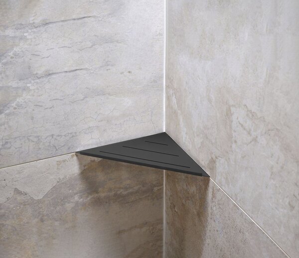 Gedy Gedy, SMART sarokpolc, 170x30x170mm, matt fekete, 328314