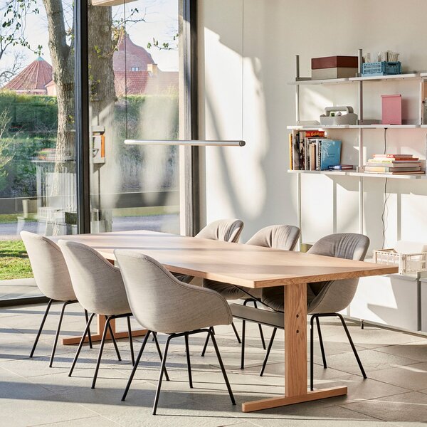 Függőlámpa HAY, Factor Linear 1500, dimmable, Fémes, Konyha, Fém, Dizájn