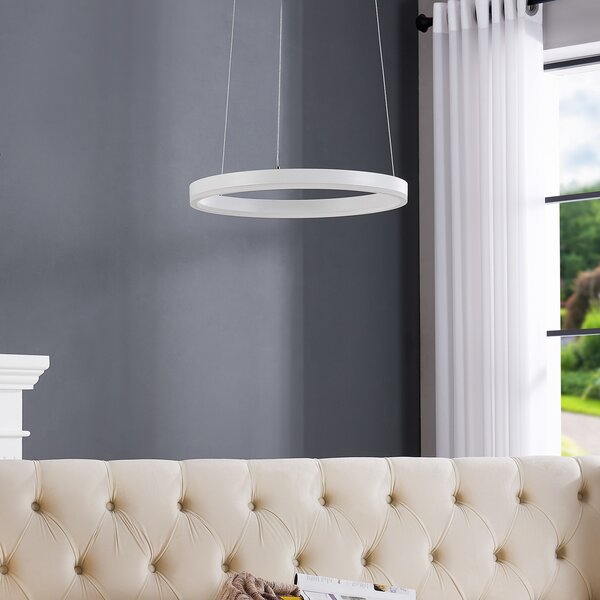Függőlámpa Arcchio, Albiona, dimmable, Fehér, Konyha, Fém, Modern
