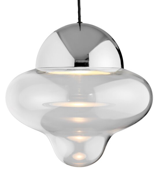 Függőlámpa DESIGN BY US, Nutty XL, dimmable, Átlátszó, Nappali, Üveg, Dizájn