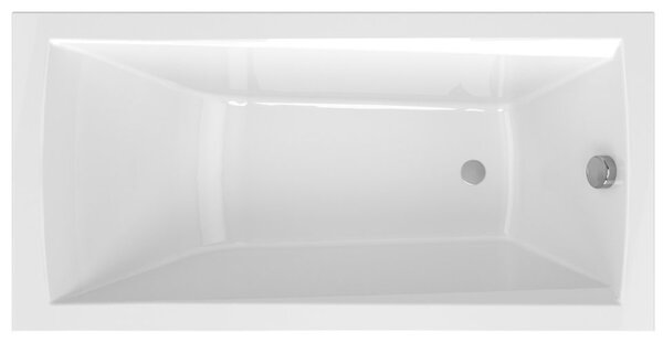 Bruckner Sanora, téglalap alakú kád, 140x70x47cm, fehér, 165.470.0
