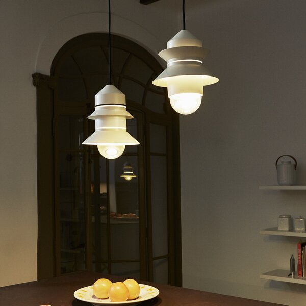 Függőlámpa MARSET, Santorini, dimmable, Barna / Rozsdabarna, Nappali, Üveg, Dizájn