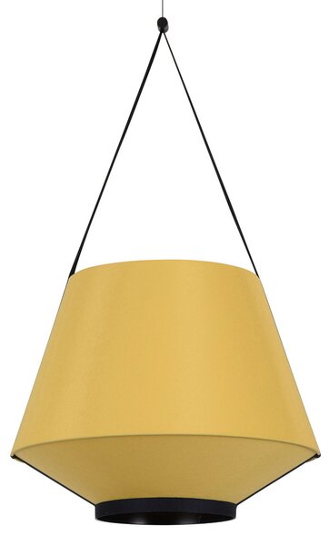 Függőlámpa Forestier, Carrie S, dimmable, Sárga, Nappali, Szövet / Textília, Dizájn