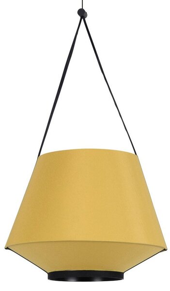 Függőlámpa Forestier, Carrie XS, dimmable, Sárga, Nappali, Szövet / Textília, Dizájn