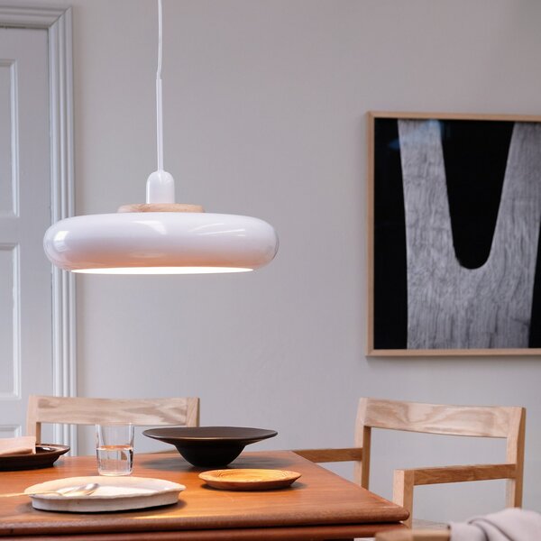 Függőlámpa Dyberg Larsen, Planet, dimmable, Fehér, Nappali, Fém, Dizájn