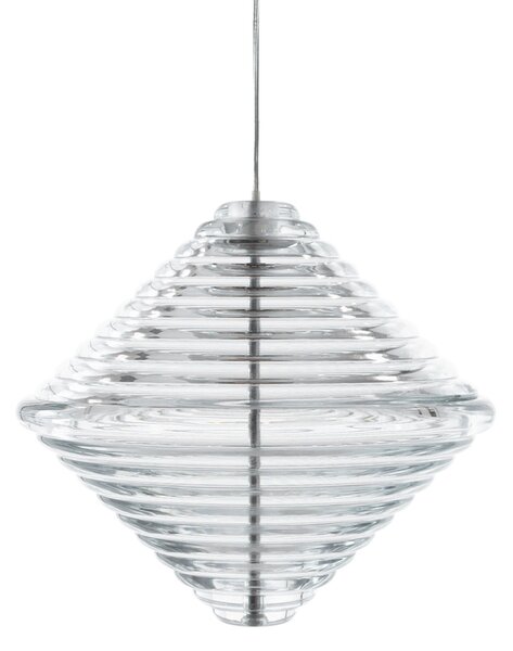 Függőlámpa Tom Dixon, Press Cone, dimmable, Átlátszó, Nappali, Üveg, Dizájn