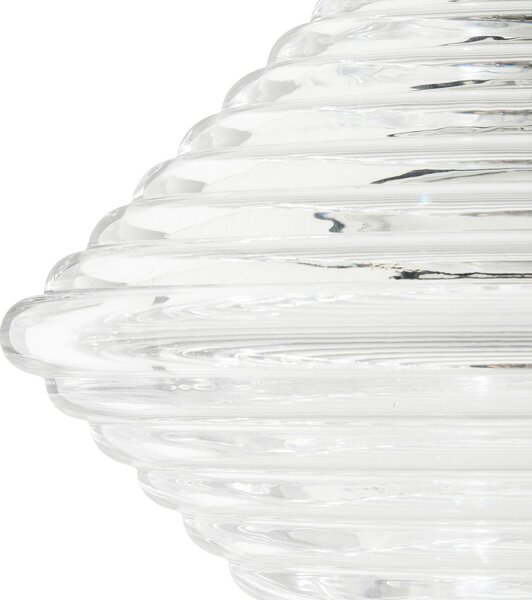 Függőlámpa Tom Dixon, Press Cone, dimmable, Átlátszó, Nappali, Üveg, Dizájn