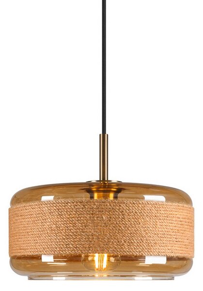 Függőlámpa SLV, Pantilo Rope 27, dimmable, Barna / Rozsdabarna, Nappali, Üveg, Modern