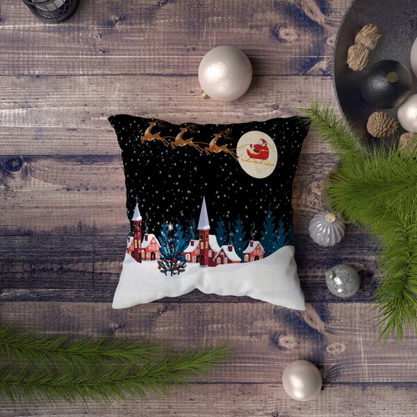 NYXMAS116 karácsonyi díszpárna 43 × 43 cm