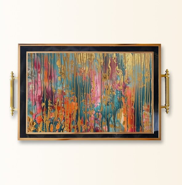 Üveg tálca 50 × 29 × 3,5 cm