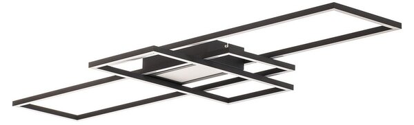 Mennyezeti Lámpa Lindby, Ismera, dimmable, Fekete, Nappali, Fém, Modern