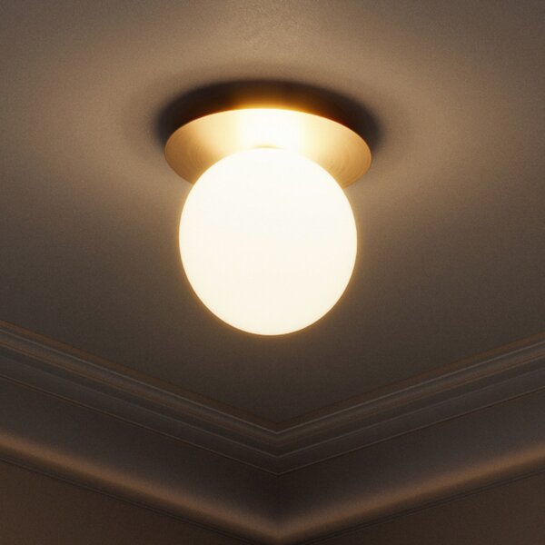 Fali Lámpa Nuura Aps, Liila 1 Medium, dimmable, Arany / Sárgaréz, Nappali, Üveg, Dizájn