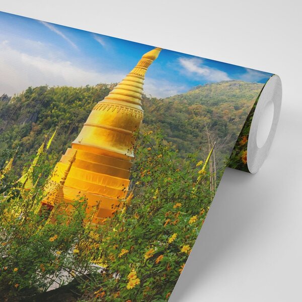 Tapéta az arany Buddha kilátása
