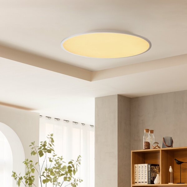 Mennyezeti Lámpa Lindby, Narima, dimmable, Szürke, Konyha, Műanyag, Modern