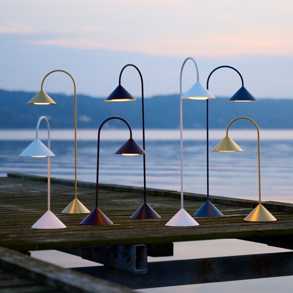 Kültéri Lámpa FRANDSEN, Grasp, dimmable, Fekete, Erkély, Fém, Dizájn
