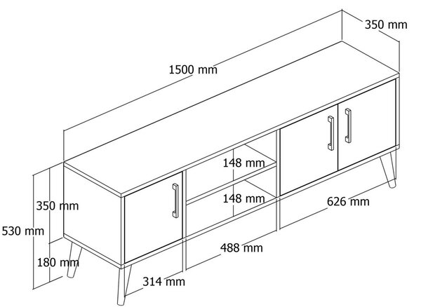 Exxen TV-állvány, 150 cm – TR389MZA1167