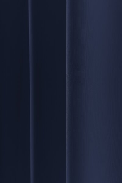 Függöny OXFORD LIGHT 140x250 cm, sötétkék Felfüggesztés: Hullámos sínszalag