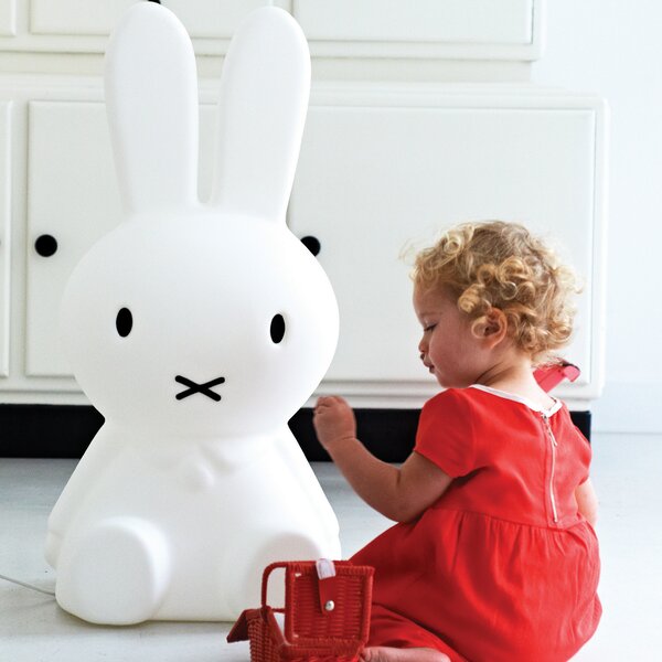 Állólámpa Mr Maria, Miffy, dimmable, Fehér, Gyermekszoba, Műanyag