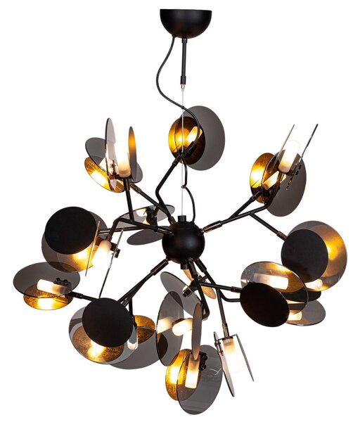 Függőlámpa By Rydéns, Turno, dimmable, Fekete, Nappali, Fém, Dizájn