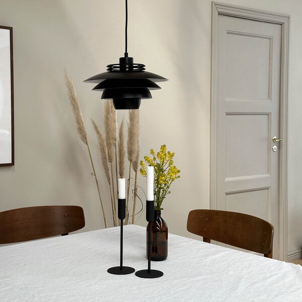 Függőlámpa Dyberg Larsen, Ejka mini, dimmable, Fekete, Nappali, Fém, Dizájn