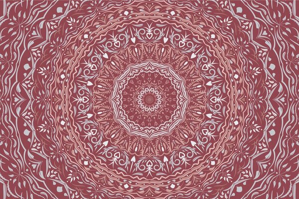 Tapéta Mandala vintage stílusban rózsaszín vátlozata